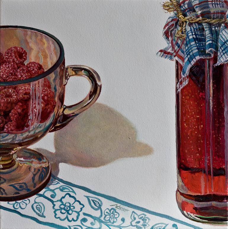 Print of Realism Still Life Painting by Alona Lesnichenko